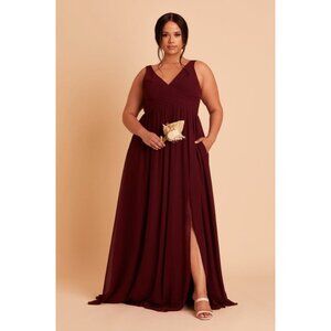 Birdy Grey Laurie Maxi Dress Women XL Cabernet NEW Wedding Guest Bridesmaid